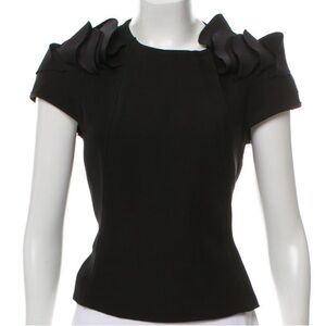 Bottega Veneta
Silk-Blend Short Sleeve Top
Size: S| US4, IT40 color Black